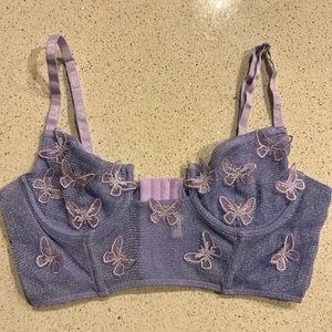 Butterfly corset bra